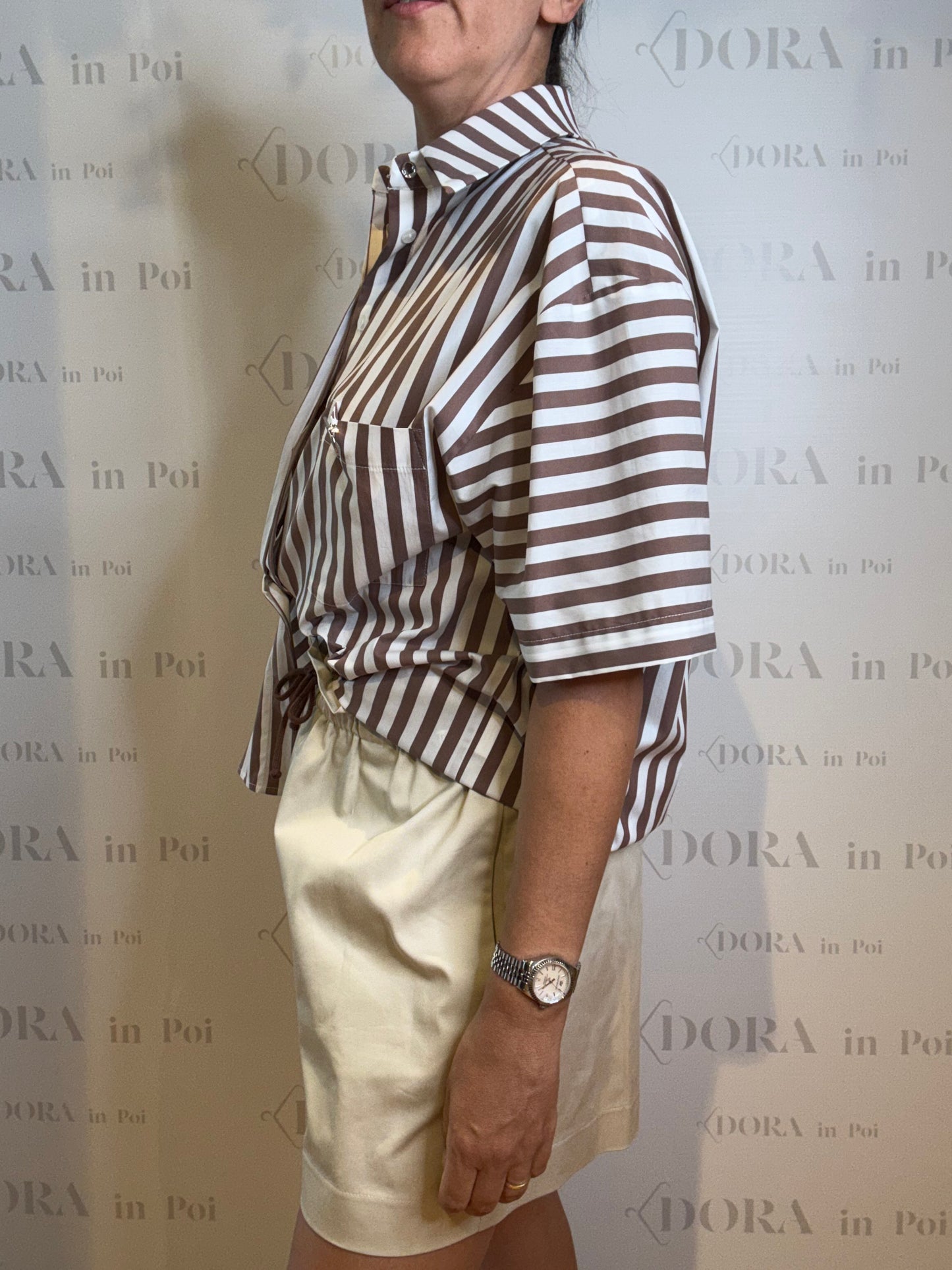 CAMICIA OVER RIGHE MORO,JIJIL.
