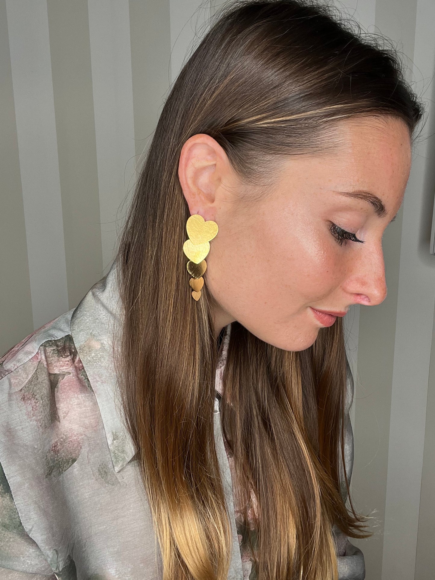 ORECCHINI LUNGHI PENDENDI ORO,NALÌ