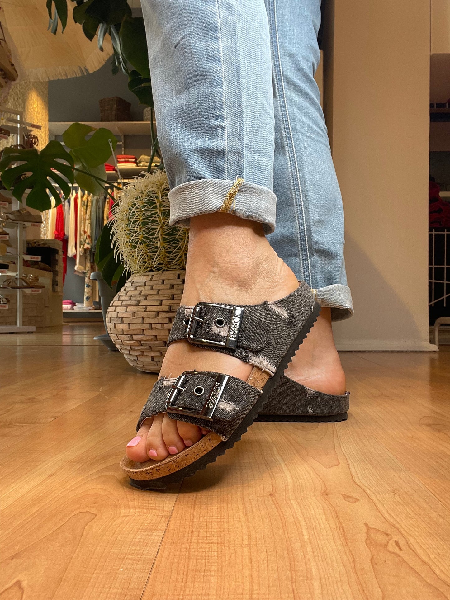 Ciabatte in denim Colorsofcalifornia