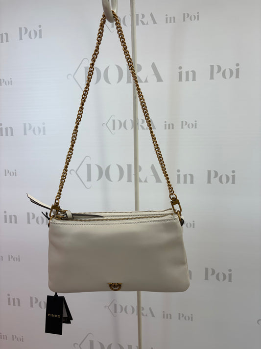 Borsa a tracolla mini bianca,PINKO.