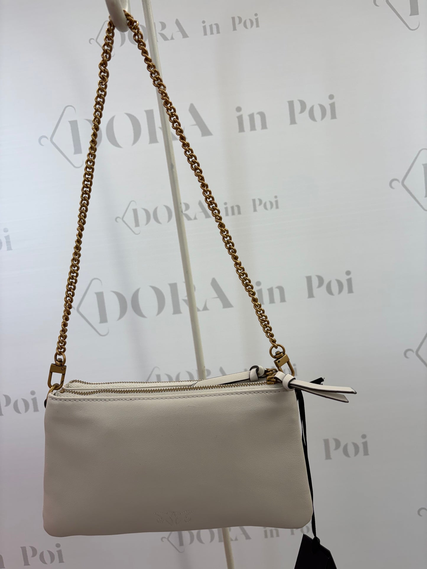 Borsa a tracolla mini bianca,PINKO.