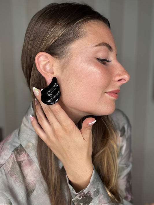 ORECCHINI AMY A VENTAGLIO IN RESINA,NALÌ