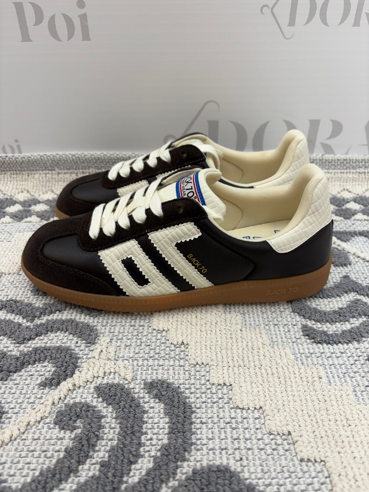 Sneakers color caffè,BACK 70.