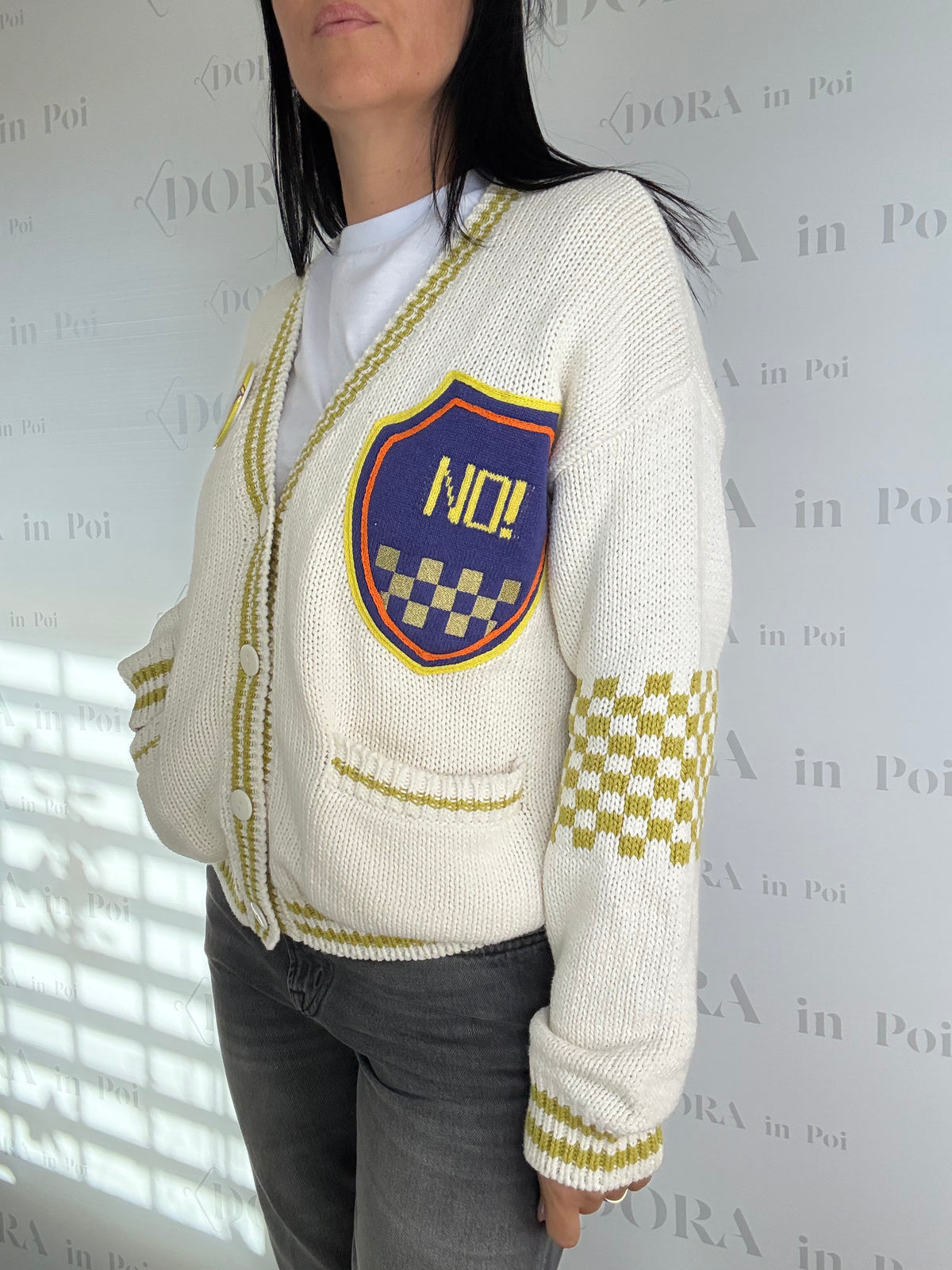 NO BREAST CARDIGAN,NO!