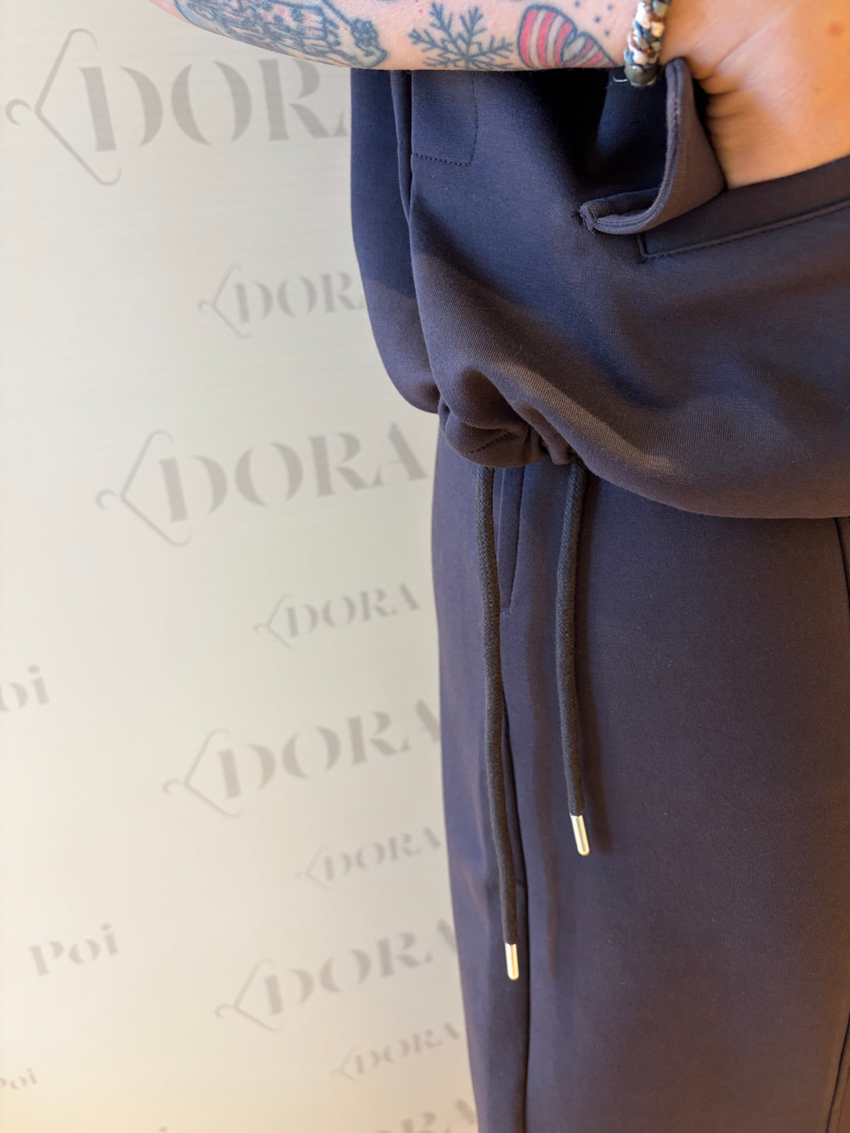 GILET OVER CON COLLO ALTO CIOCCOLATO,OWN.