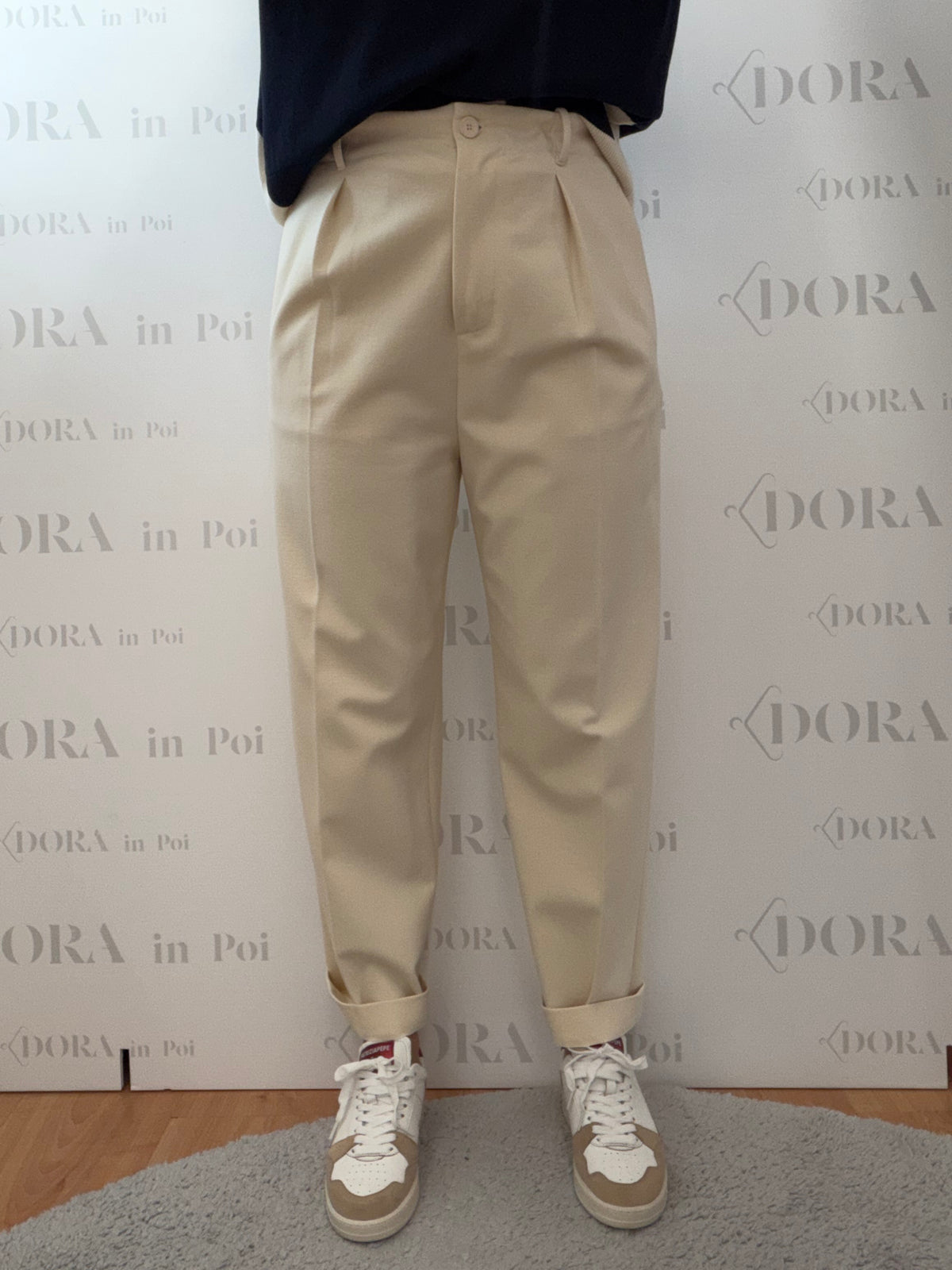 Pantalone baloon panna,SEMICOUTURE.