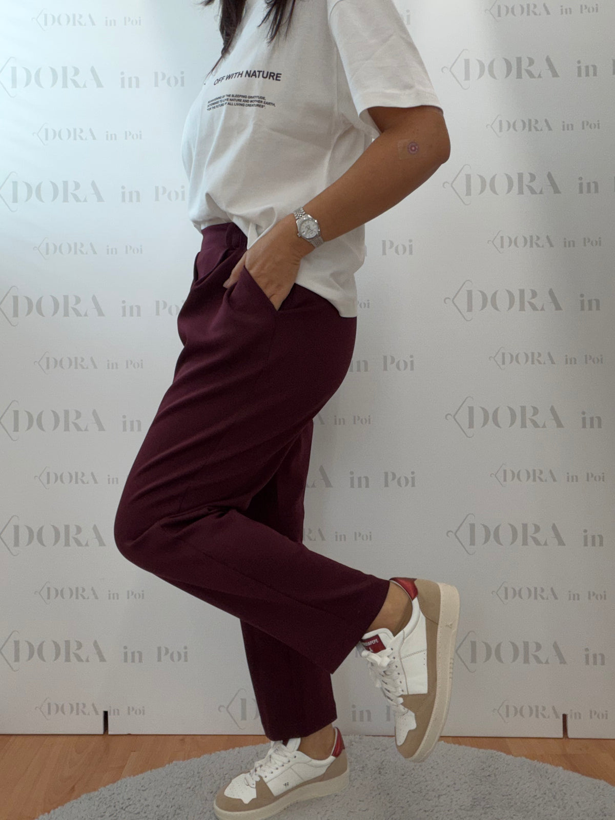 Pantalone bordeaux,OWN.