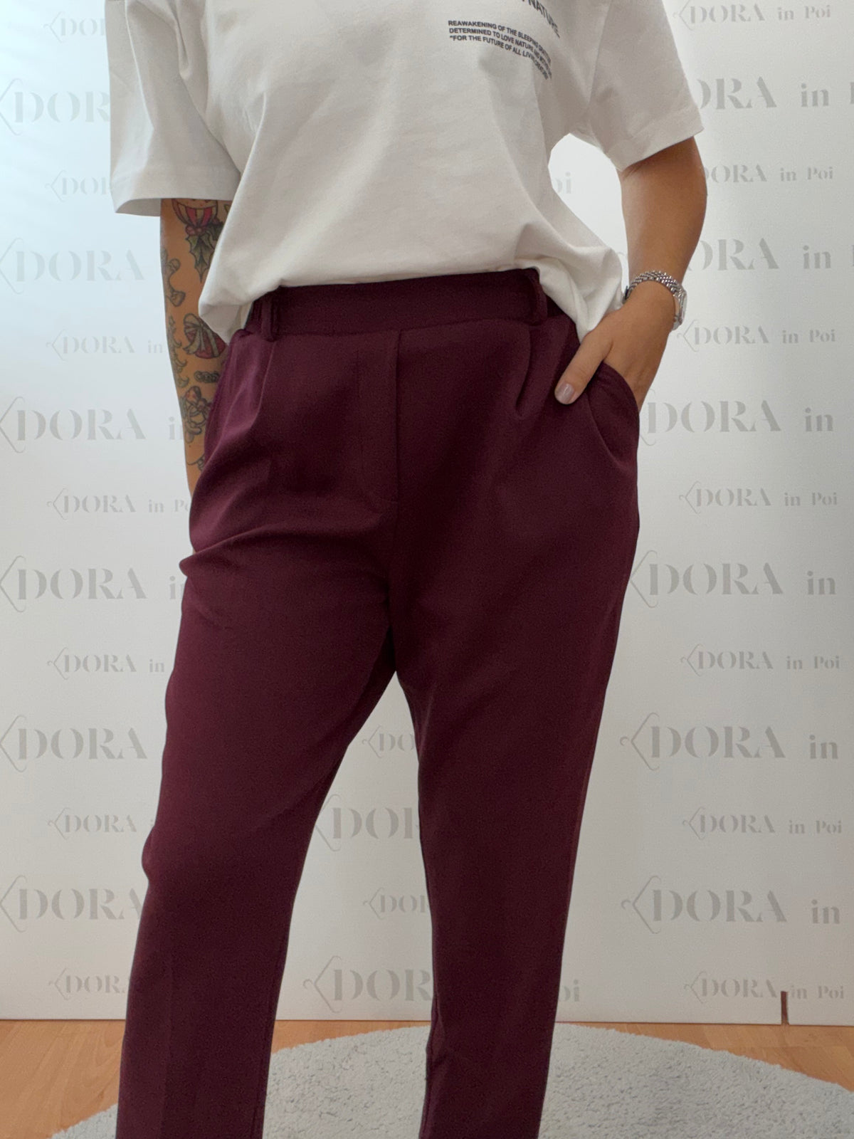 Pantalone bordeaux,OWN.