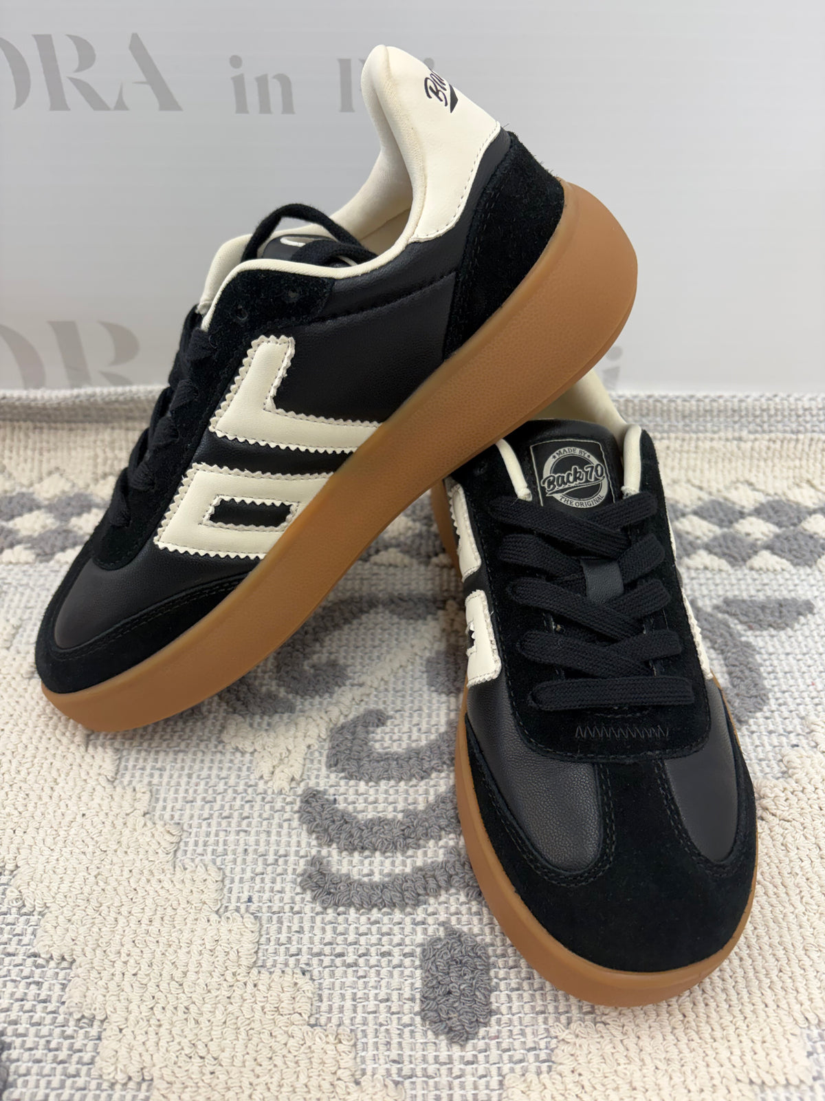 Sneakers nera alta,BACK70