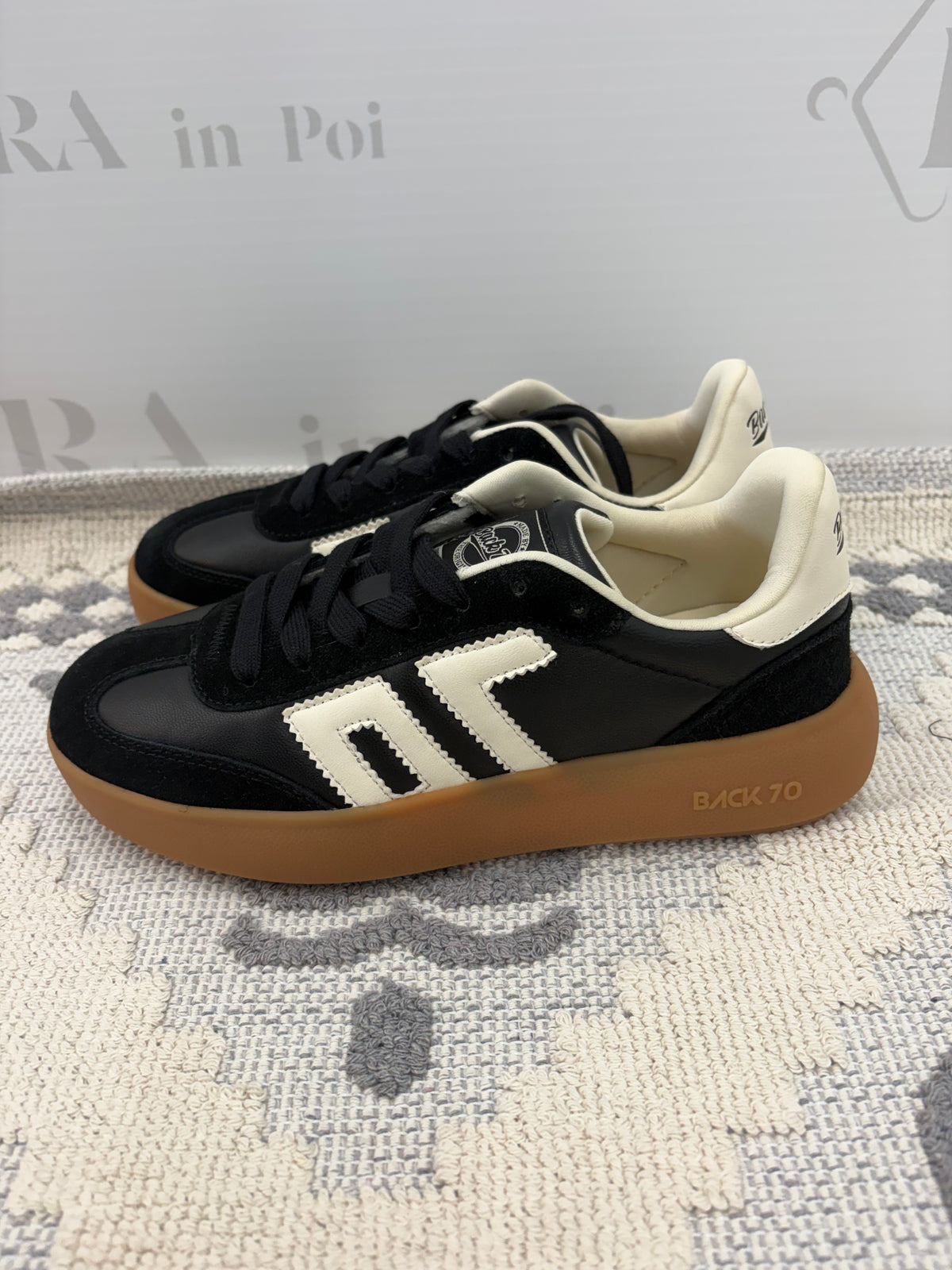 Sneakers nera alta,BACK70