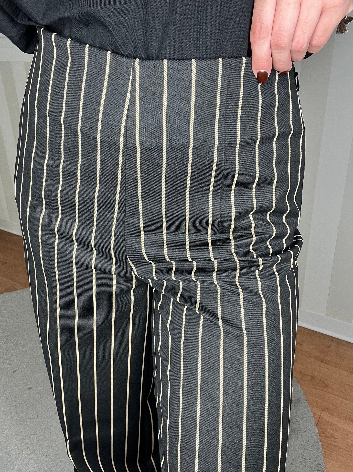 PANTALONE GESSATO A PALAZZO,JIJIL.